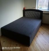 Кровать с матрасом Пенни 140х200 Серый с светло-серым (Подъемный механизм, ниша) lzh-penni-140 фото 9