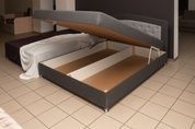 Ліжко з матрацом Пенні 140х200 Сірий з світло-сірим (Підйомний механізм, ніша) lzh-penni-140 фото 8