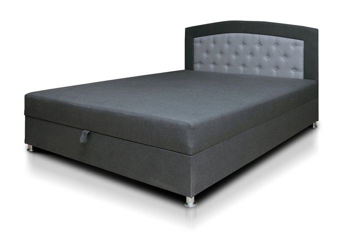 Ліжко з матрацом Пенні 140х200 Сірий (Підйомний механізм, ніша) lzh-penni-140 фото