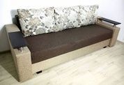 Диван Карат 225х100см (Прямий, Рогожка, Коричневий з бежевим) GPdkrt-3-21 фото 9
