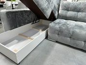 Диван Бостон VIP 296х210см (Угловой, Велюр, Ламели, Коричневый, Левый) GPKBSTVIP-L-Malibu14 фото 5
