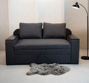Диван Поло 160х100см (Спальный, Рогожка, Коричневый с бежевым) GPdpolo-120-3-21 фото 6