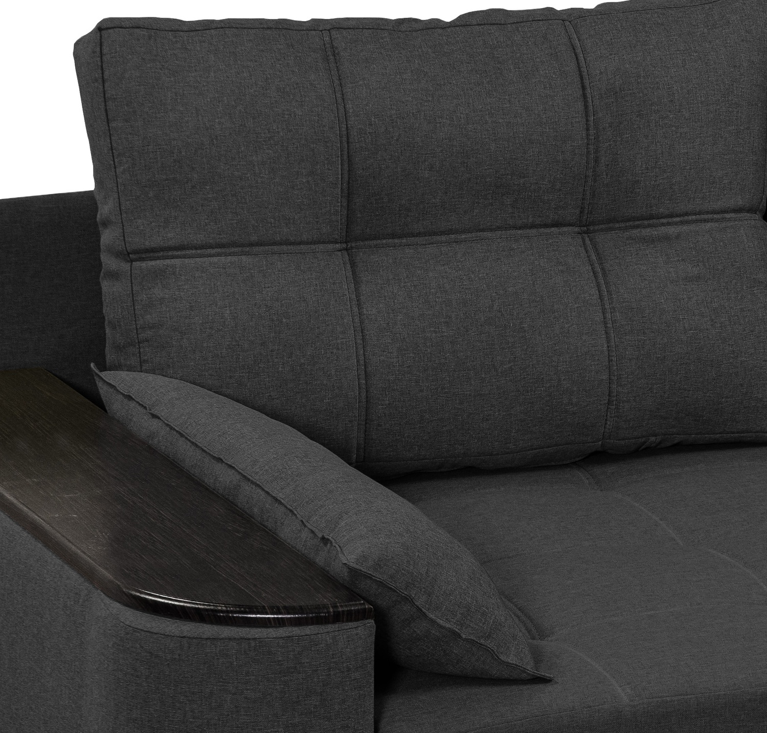 Двухспальный диван Гранд 200х100см PG (ППУ 28, Холлофайбер, МДФ) GPdgrn-14 фото