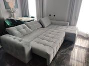 Диван Бостон VIP 296х210см (Угловой, Велюр, Синий, Правый) GPKBSTVIP-P-Malibu9 фото 18