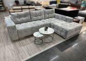 Диван Бостон VIP 296х210см (Угловой, Велюр, Синий, Правый) GPKBSTVIP-P-Malibu9 фото 3
