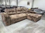 Диван Бостон VIP 296х210см (Угловой, Велюр, Синий, Правый) GPKBSTVIP-P-Malibu9 фото 10