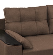 Двухспальный диван Гранд 200х100см (ППУ 28, Холлофайбер, МДФ) Бежевый GPdgrn-21 фото 3
