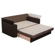 Двоспальний диван Гранд 200х100см (ППУ 28, Холлофайбер, МДФ) Бежевий з коричневим GPdgrn-21-3 фото 6