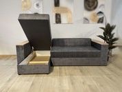 Диван Рейн 230х150см (Кутовий, Велюр, Антикіготь, Коричневий) GPKRN-Polo04 фото 3