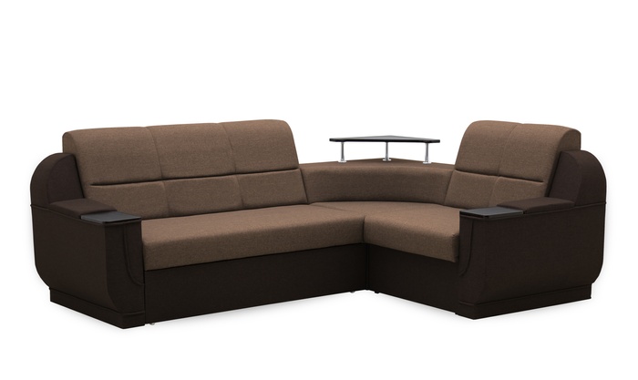 Угловой диван Меркурий (255х190, ППУ) Рогожка все цвета DNKMRCL-ALLCLR фото